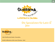 Tablet Screenshot of clarissima.de